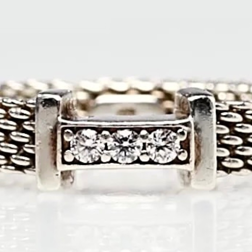 Tiffany& Co. Sommerset Sterling Silver Diamond Ring - Picture 6 of 8